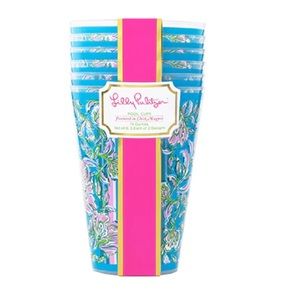 Lilly Pulitzer Pool Cups - (6 cups) in package. Never opened